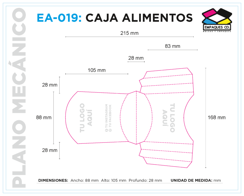 Caja papas pequeña EA-019