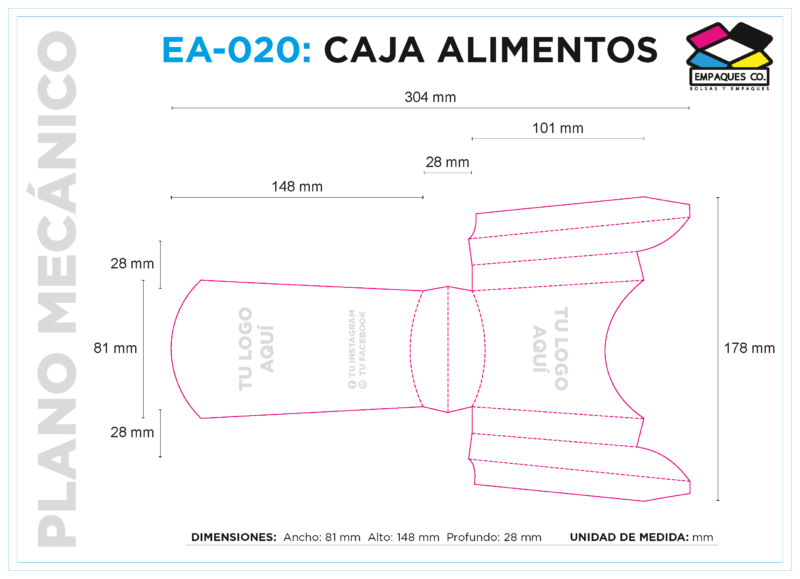 Caja papas grande EA-020