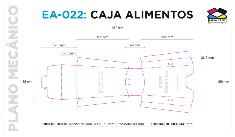 Caja papas pequeña EA-022