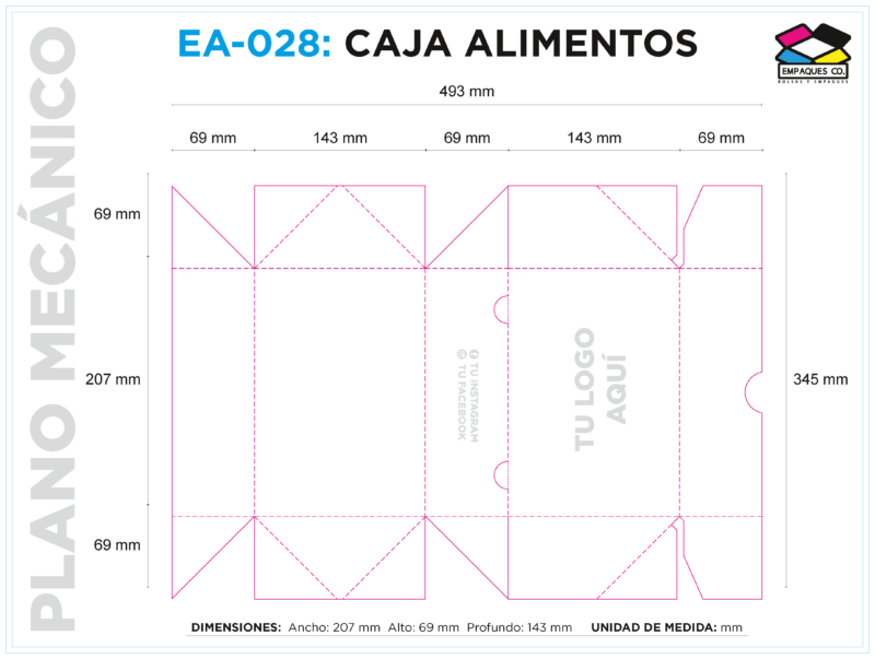 Caja domicilios EA-028