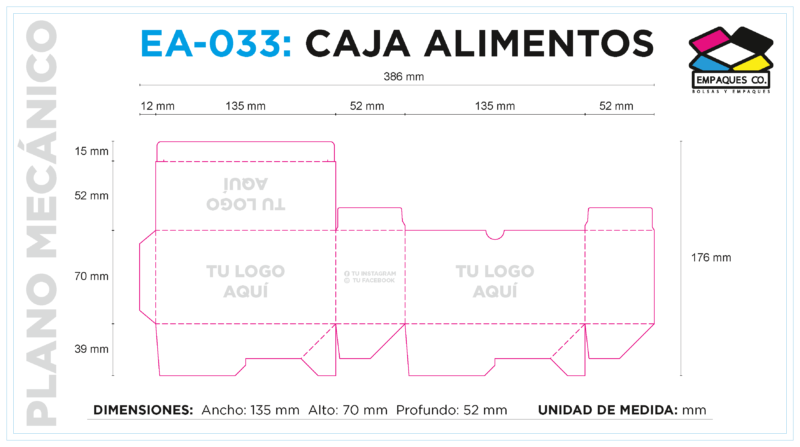 Caja rectangular EA-033